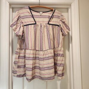 Super cute Cato boho peasant top in women’s size 18